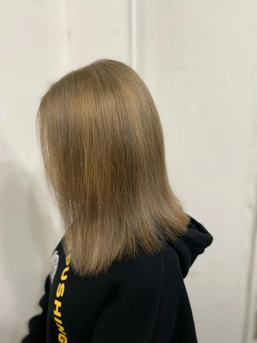 ミディアム カラー ヘアアレンジ カット ヘアカラー トリートメント DANY🦋名駅✂︎ 艶髪/透明感カラーのヘアスタイル