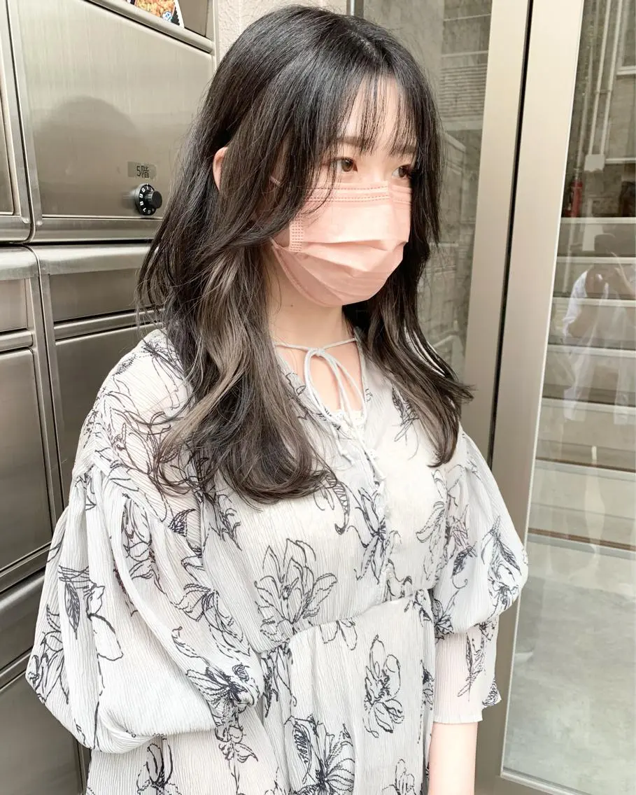 セミロング カラー カット ヘアカラー トリートメント 樫原裕二/レイヤー カット/透明感カラーのヘアスタイル