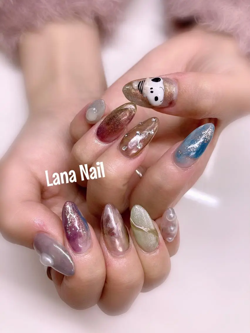 ネイル スカルプネイル Lana Nailのネイルデザイン