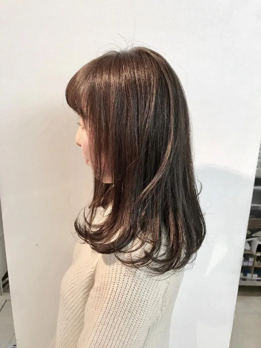 ロング カラー カット ヘアカラー トリートメント 平田 健一のヘアスタイル