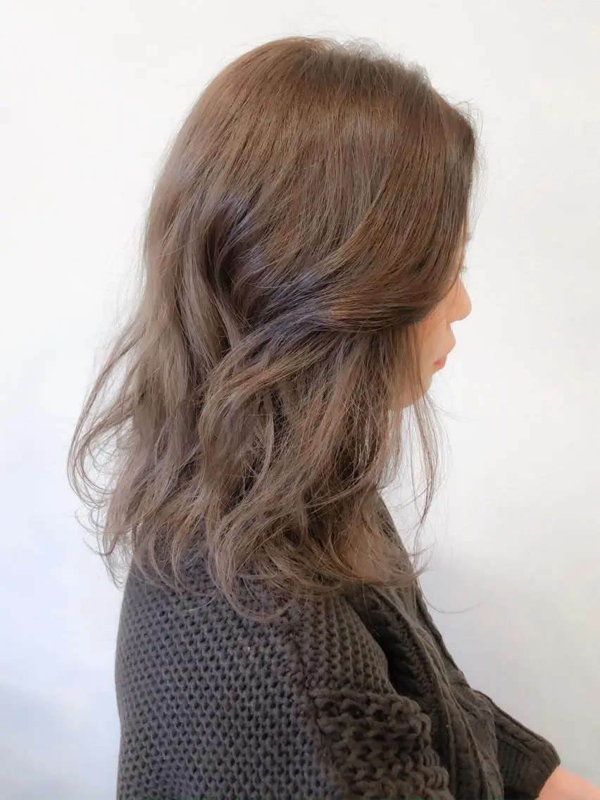ミディアム アッシュ ダメージレスサロン✨ kayo🌱のヘアスタイル