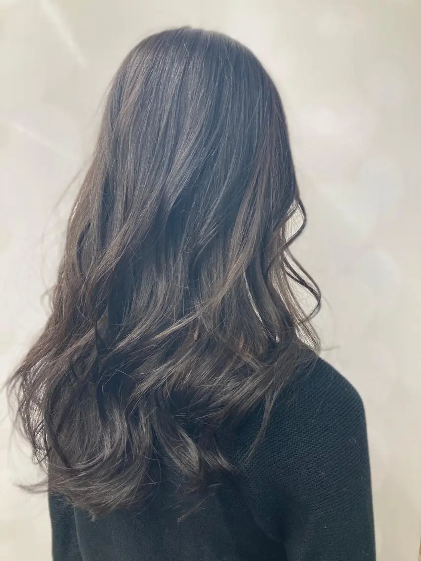 セミロング カラー ヘアカラー トリートメント ブリーチ&似合せボブ 田中寛十のヘアスタイル
