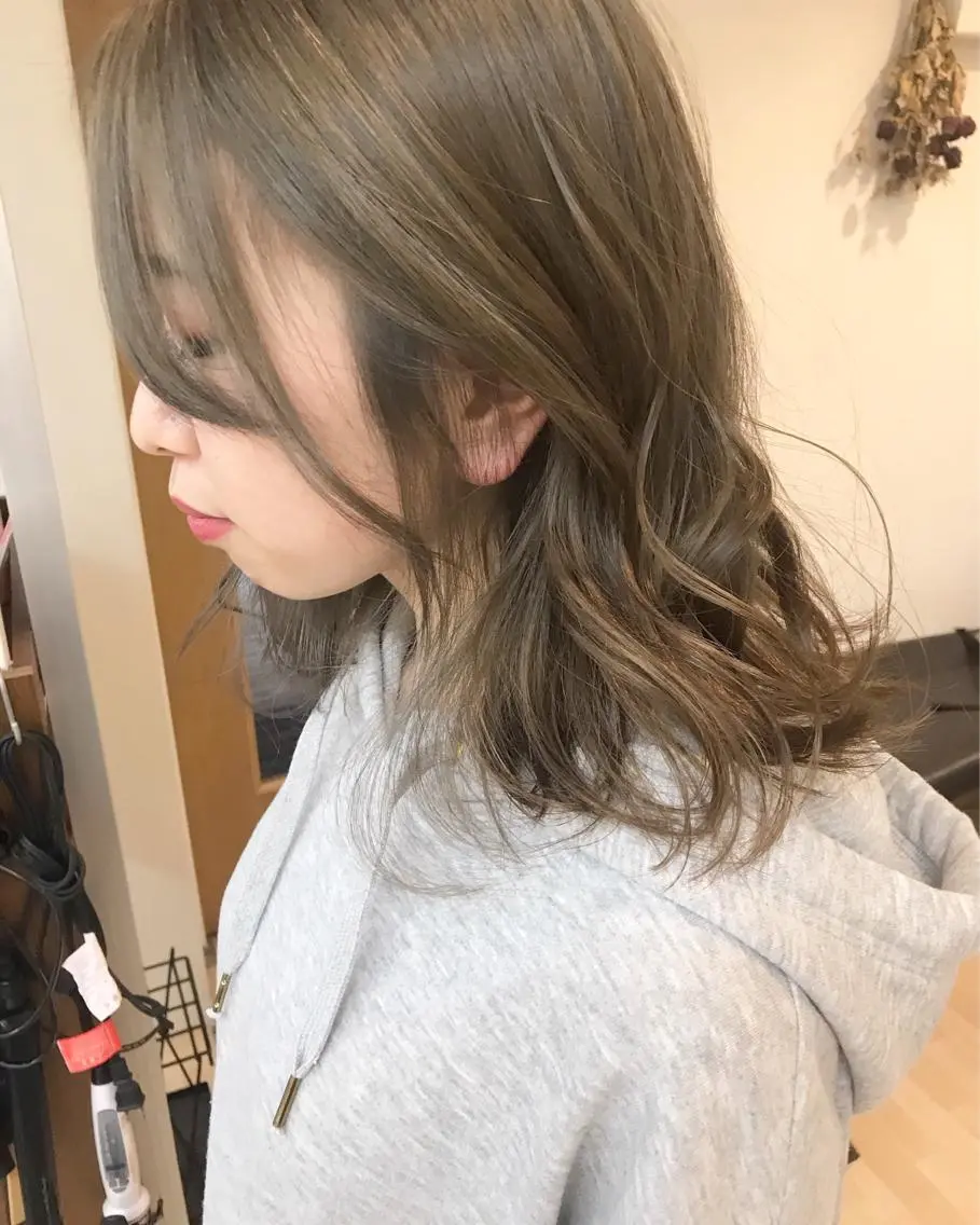 ロング カラー クニモトハルナ ボブ/柔らかカラーのヘアスタイル