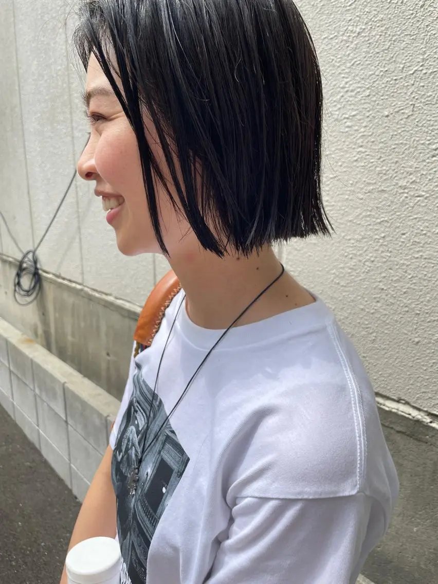 ミディアム カット ayane⭐️ボブ・ ショート・パーマのヘアスタイル