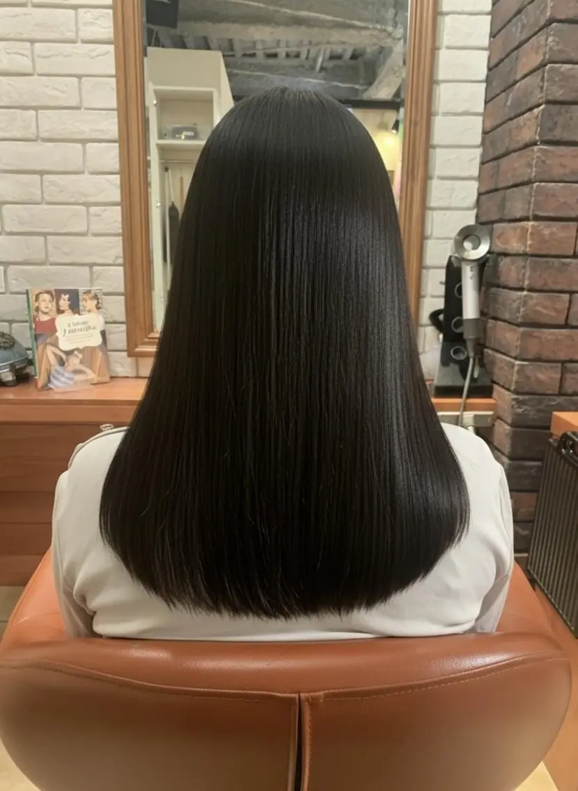 ロング カット ヘアカラー トリートメント ヘッドスパ flencia 丸 和博|カットのヘアスタイル