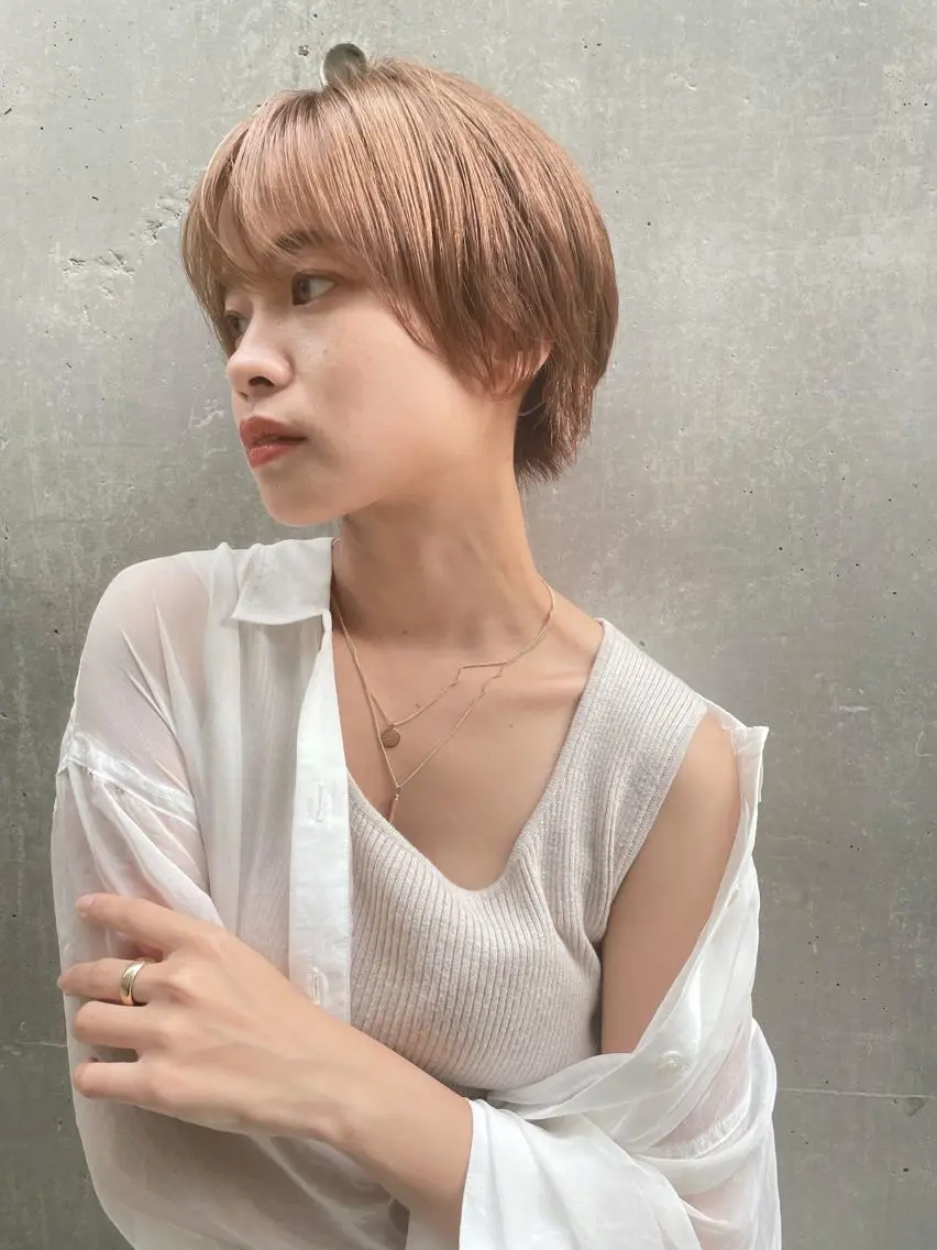 ショート カラー 片山美穂 心斎橋・なんばのヘアスタイル