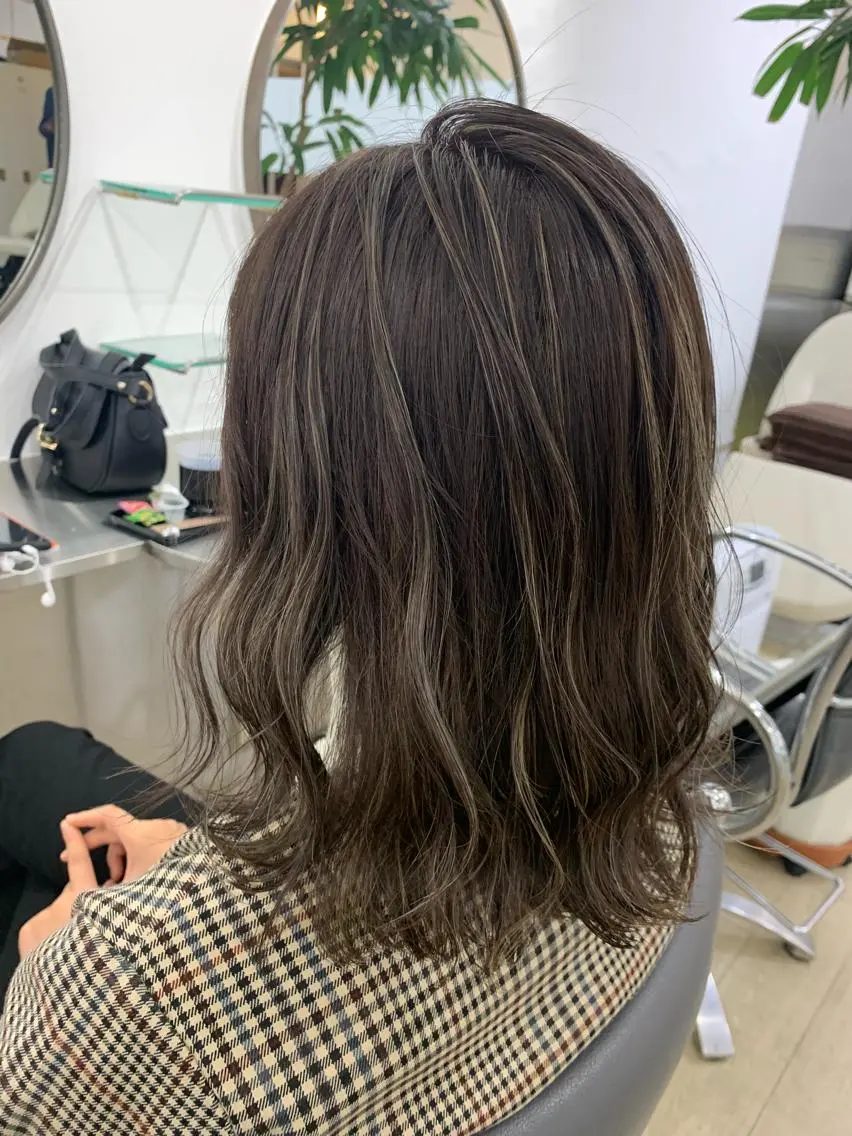 セミロング カラー ヘアカラー トリートメント Reb_keiji 👑小倉圭司のヘアスタイル