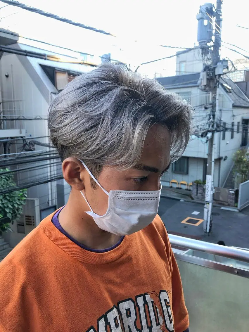 ミディアム カラー パーマ ヘアアレンジ メンズ ヘアカラー トリートメント 💎髪質改善特化💎 RUITOのヘアスタイル