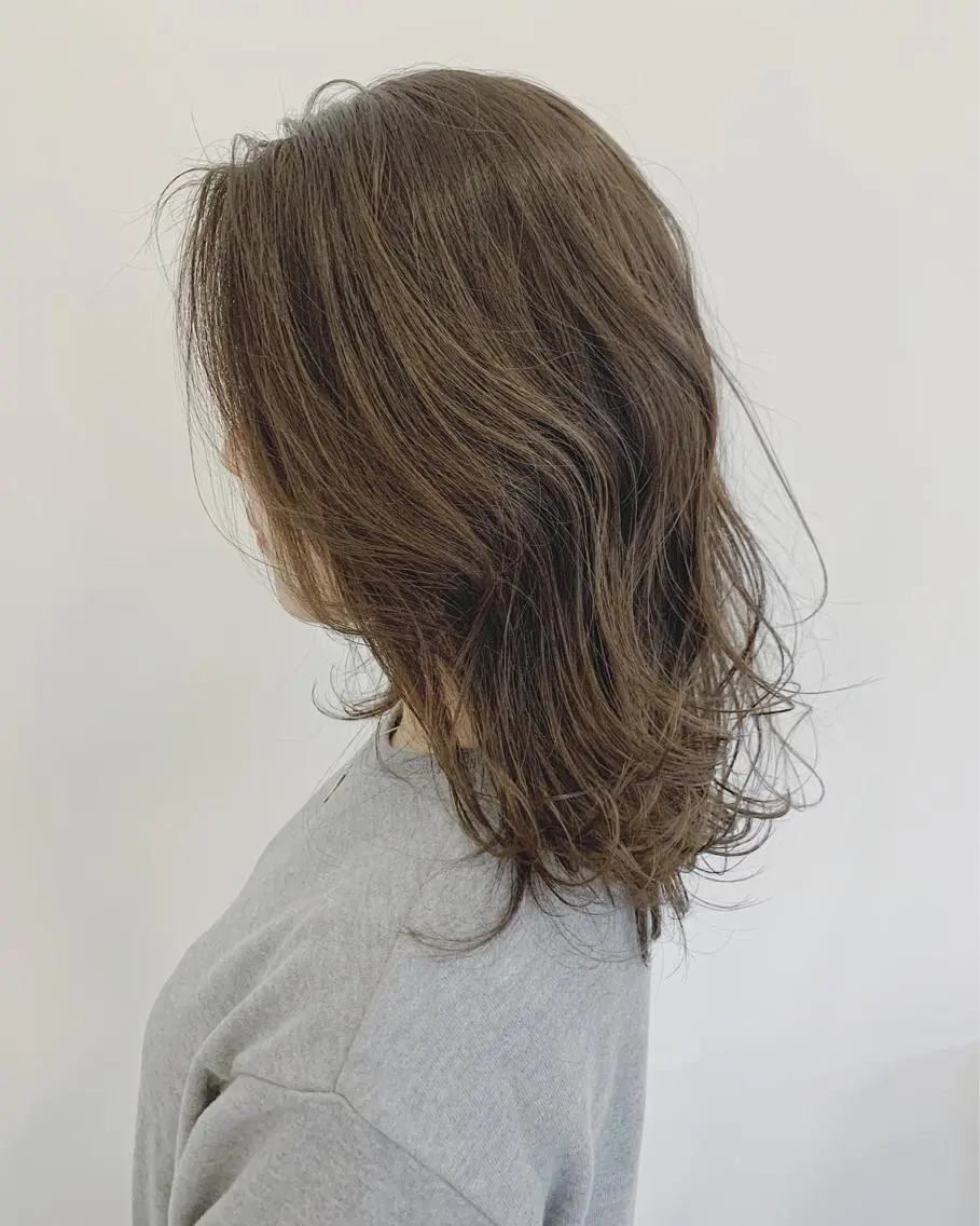 セミロング 🌿大内雅斗 🌿韓国ヘアのヘアスタイル
