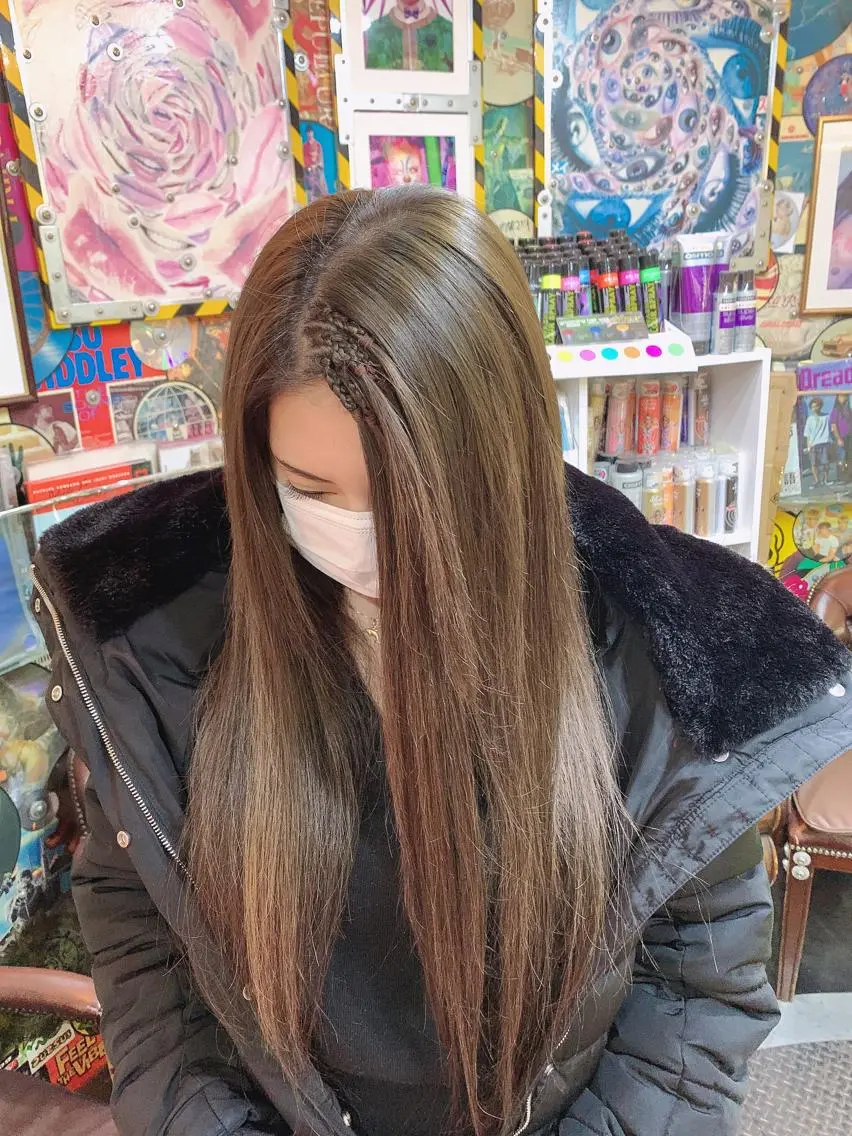 ショート カラー ヘアアレンジ エクステ 🌈派手髪エクステ ブレイズ🌈ひろとのヘアスタイル