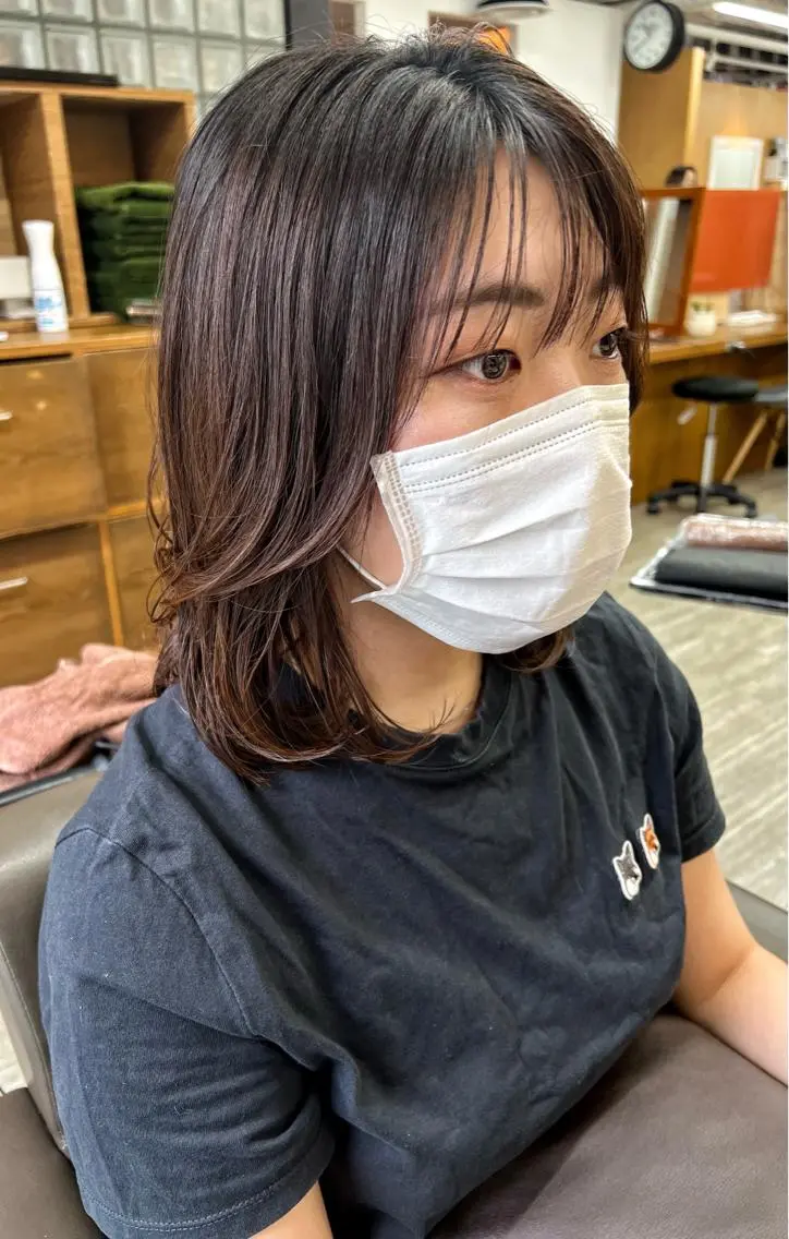 ミディアム 透明感カラー/ イルミナカラーヒロキのヘアスタイル