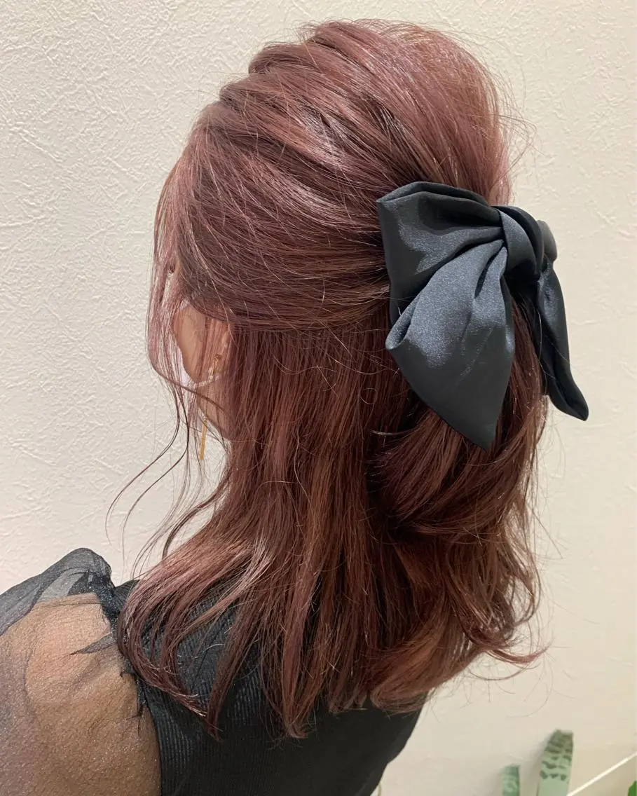 ミディアム カラー ベージュカラー ピンクカラー ピンクベージュ カット ヘアカラー トリートメント hubhair レイヤー/透明感のヘアスタイル
