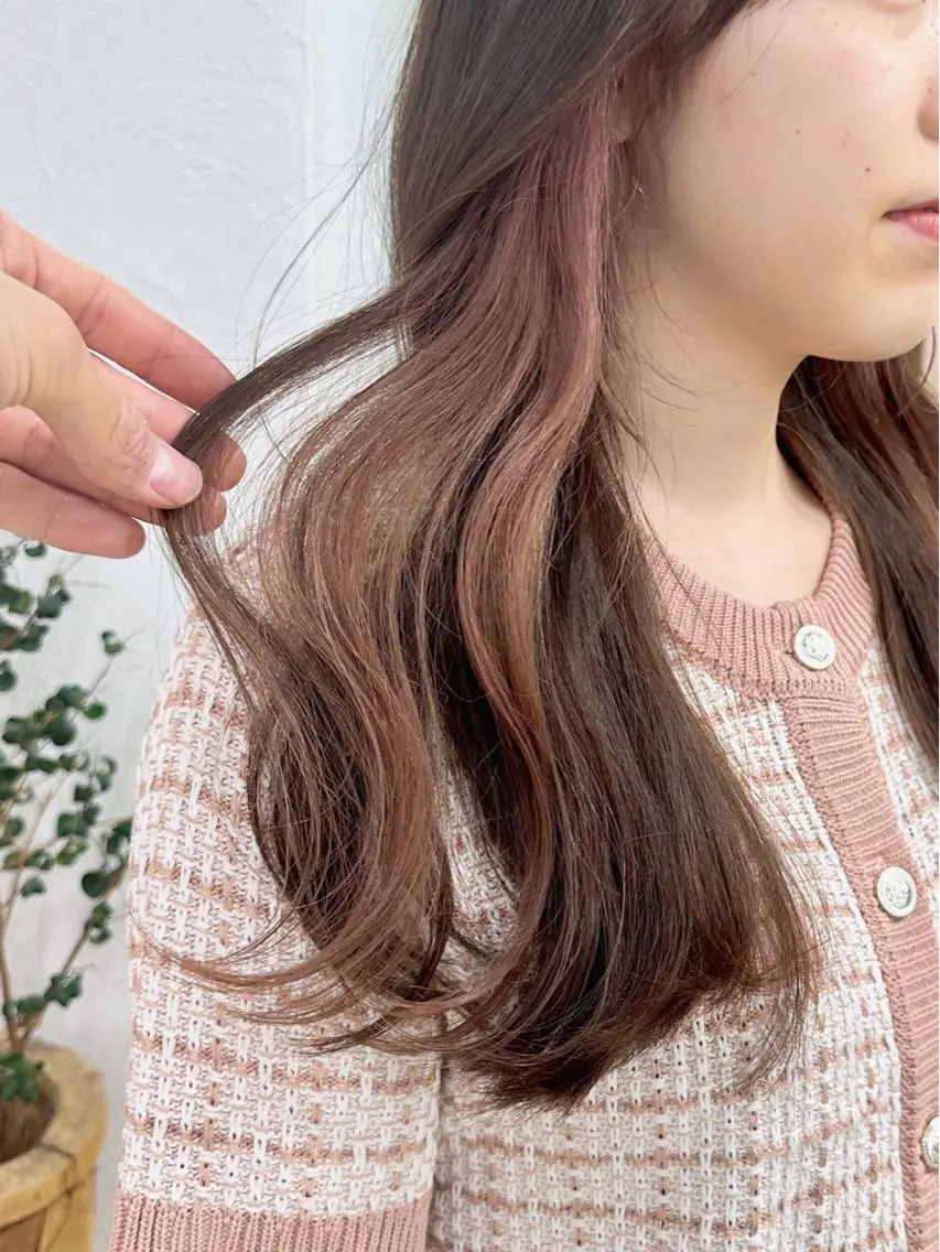 セミロング カラー カット ヘアカラー トリートメント ブリーチダブルカラー 【koide】のヘアスタイル