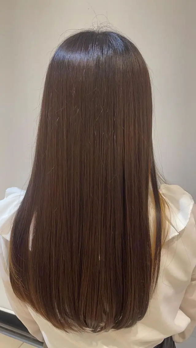 ロング パーマ 髪質改善 縮毛矯正 トリートメント 髪質改善縮毛矯正 💎TOMOのヘアスタイル