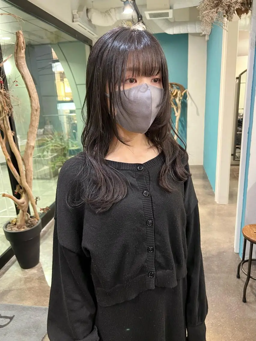 セミロング レイヤーカット トリートメント ウルフカット カット トリートメント 千葉 郁也のヘアスタイル