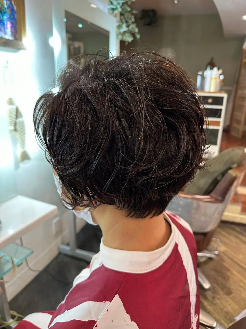 ショート パーマ trym/ 木原裕希のヘアスタイル