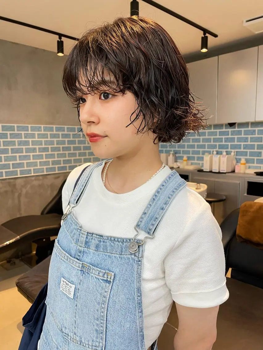 ショート カラー カット ヘアカラー トリートメント 👑ボブはお任せ ミヤノ👑のヘアスタイル