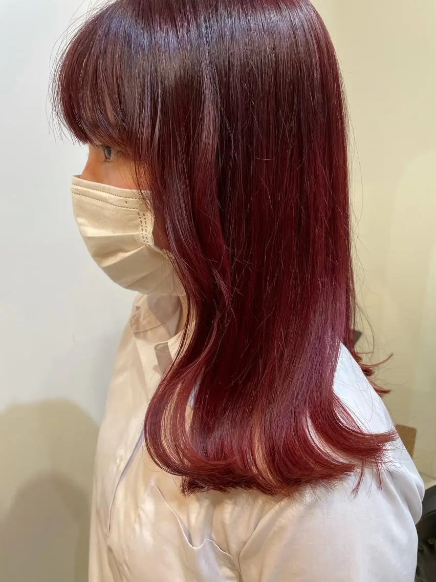セミロング カラー ヘアアレンジ ヘアカラー トリートメント REONA🪽✨薬院 レイヤーカット🫧のヘアスタイル