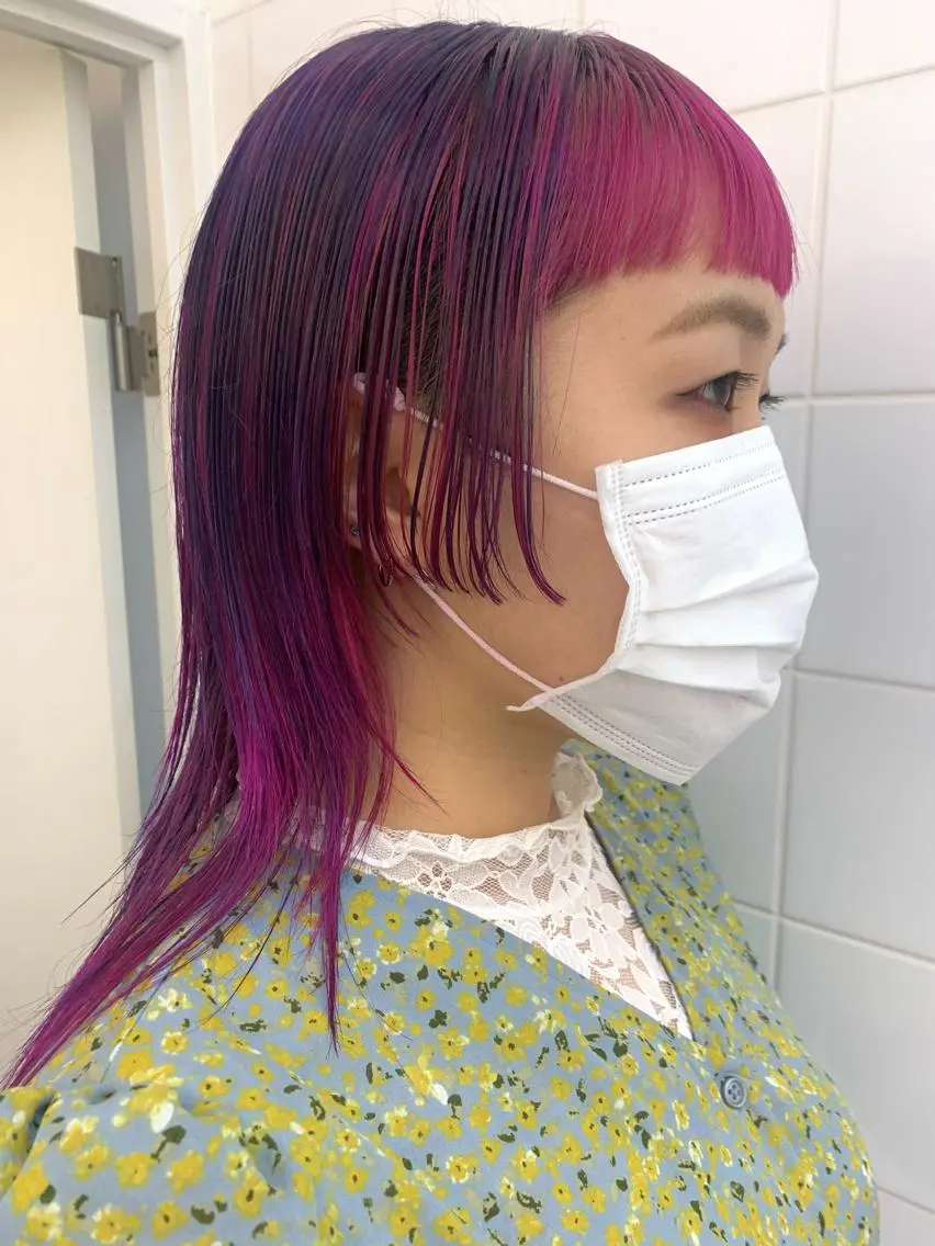 ショート カラー ヘアアレンジ 🧨ブリーチー×ボブ レイヤー💎じゅえるのヘアスタイル