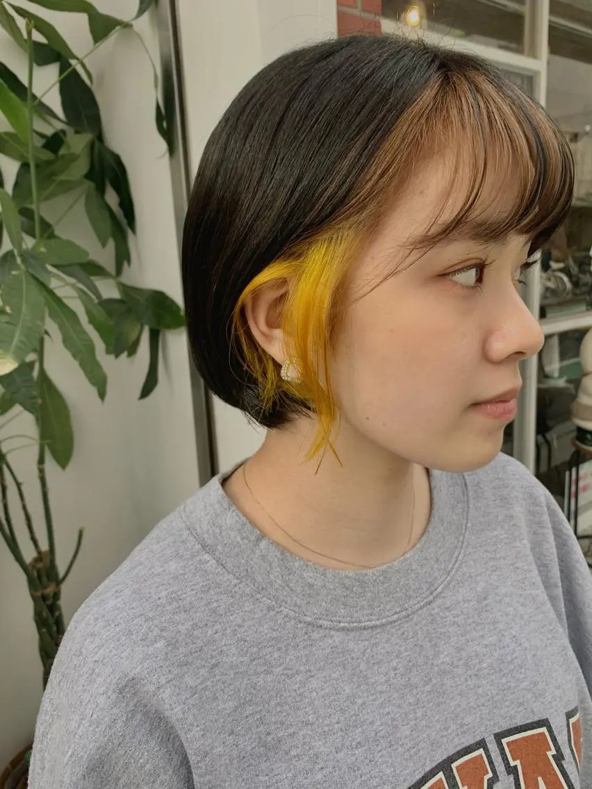 ショート カラー ヘアアレンジ REONA🪽✨薬院 レイヤーカット🫧のヘアスタイル