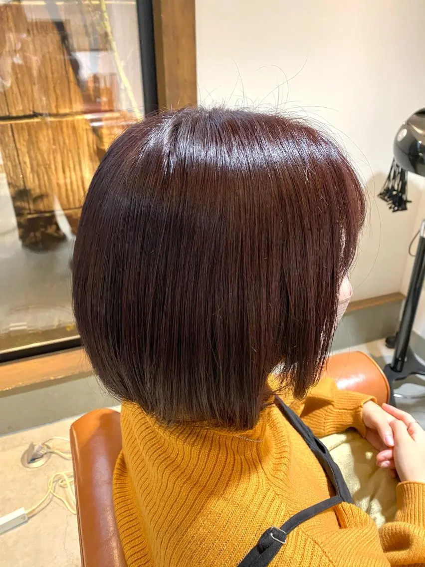 ショート ピンクブラウン 【novem】 serenのヘアスタイル