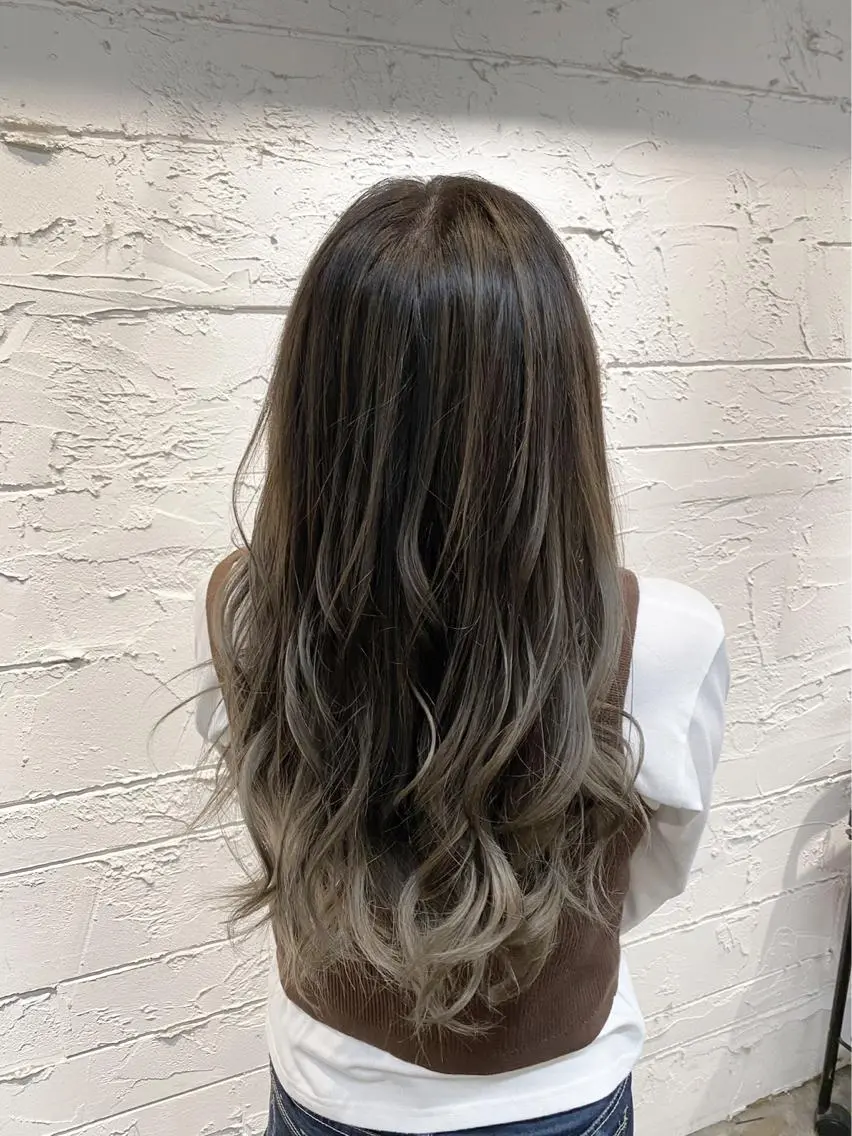 カラー バレイヤージュ 石井辰功也 フリーランス美容師のヘアスタイル