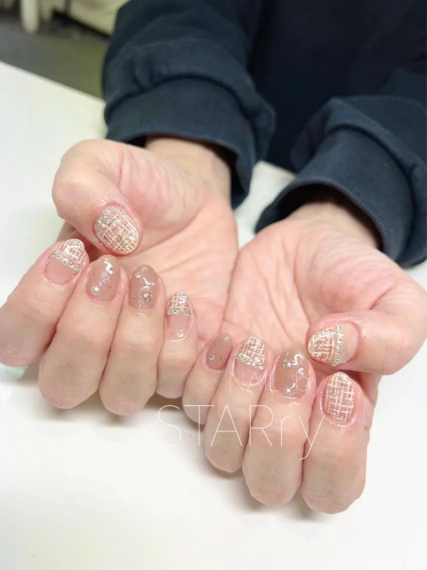 ネイル アートネイル ジェルネイル ニュアンスネイル パラジェル シンプルネイル NAIL by STARry 川口のネイルデザイン