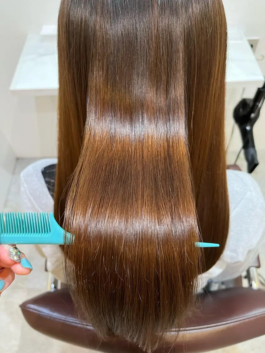 ロング カラー カット ヘアカラー トリートメント 【髪質改善 艶髪】 布川 莉穂のヘアスタイル