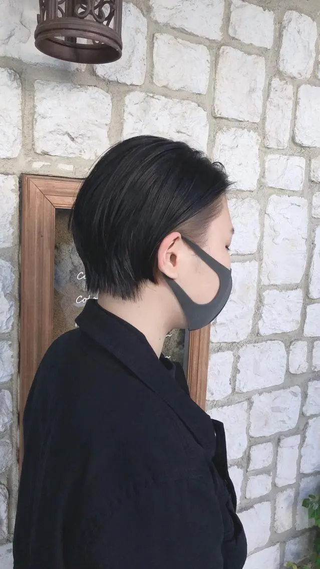 ショート カラー ヘアアレンジ ベージュカラー インナーカラー カット 縮毛矯正 トリートメント 髪質改善/透明感 OAK兵庫のヘアスタイル