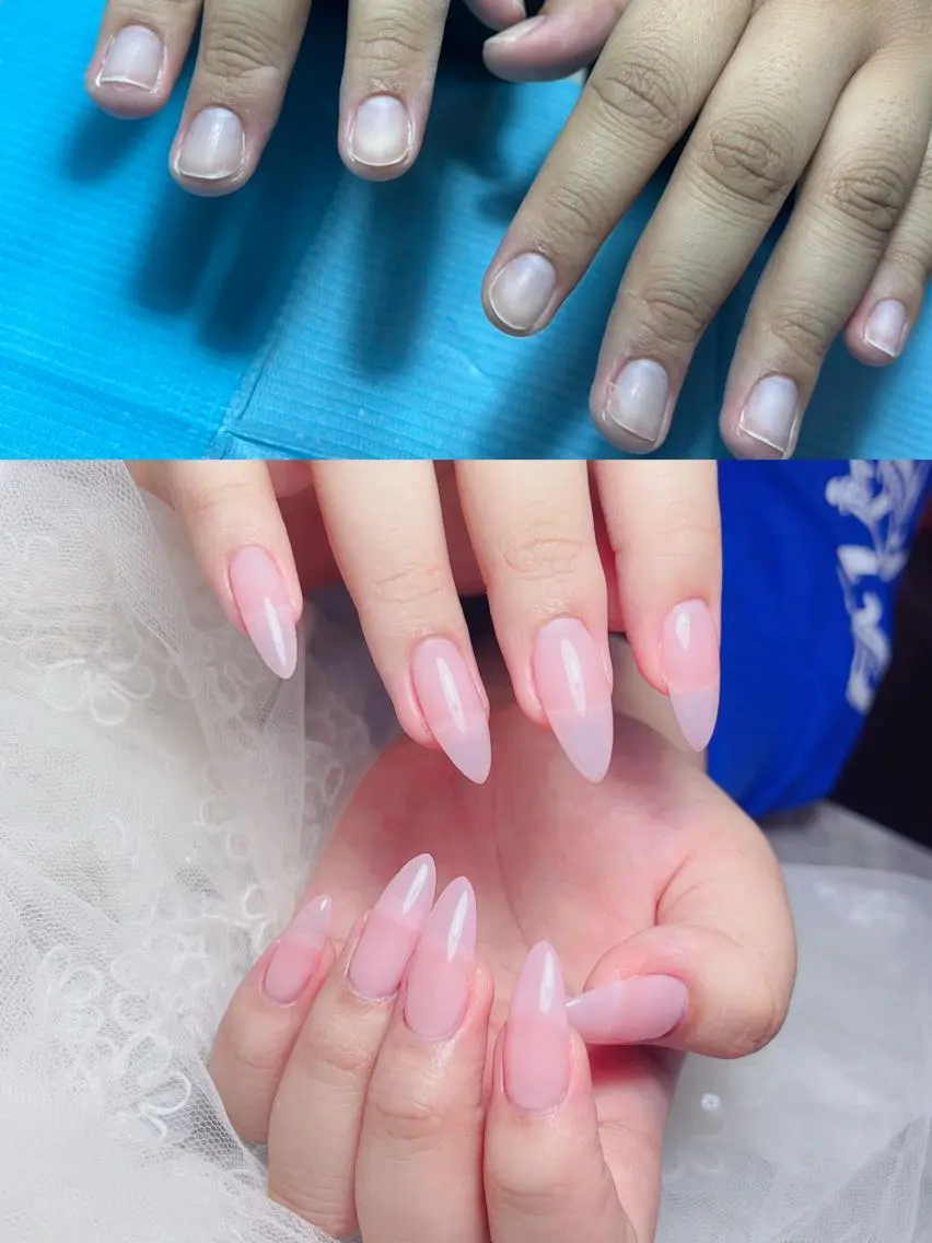 セミロング めぐみのネイルサロン スタッフ練習のネイルデザイン