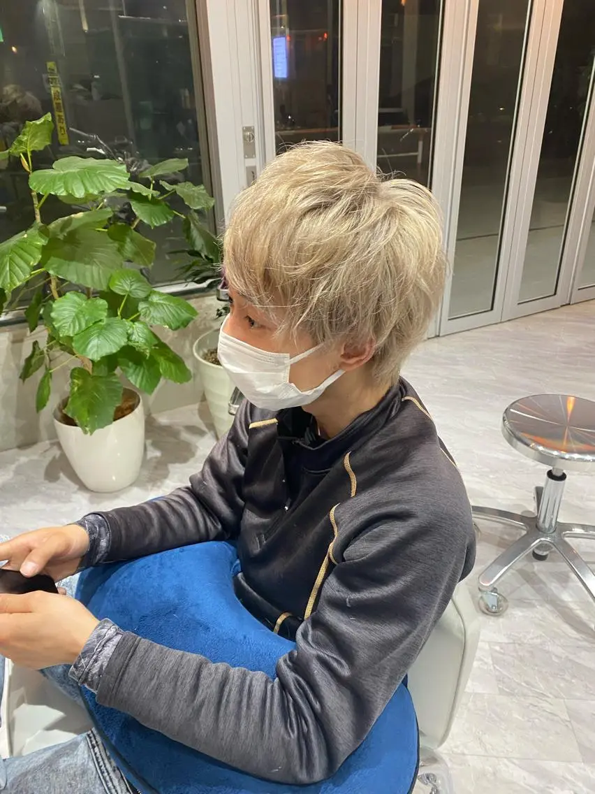ショート カラー ベージュカラー ホワイトベージュ Riganuts王子 Hayato✂︎のヘアスタイル