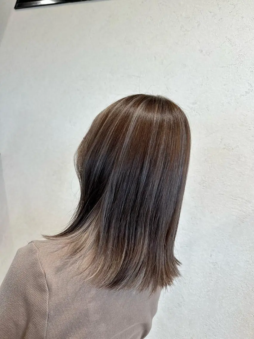 ロング カラー ハイライトカラー ハイライト カット ヘアカラー arl 豊田店のヘアスタイル