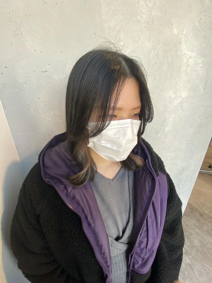 ミディアム カラー 【艶髪×韓国風】 毛流れ職人 RYOのヘアスタイル