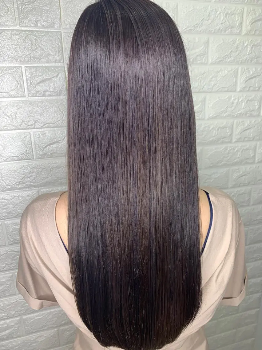 セミロング カラー アクアカラー ハイトーンカラー 髪質改善 トリートメント トリートメント ヘッドスパ ヘアセット LAS 代表 ナガカワ コウヘイのヘアスタイル