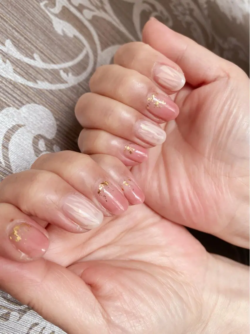 ネイル ピンク 春ネイル ハンドネイル nail salon "a"のネイルデザイン