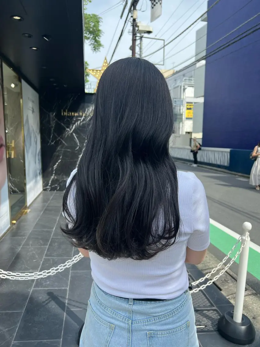 ロング カラー カット ヘアカラー トリートメント 似合わせヘア🫶🏻 つきいてるみのヘアスタイル