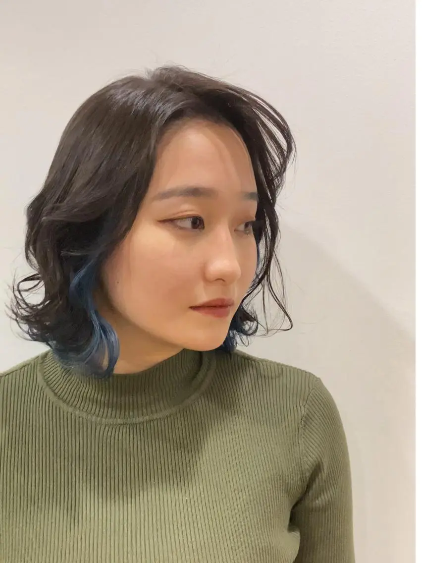 ミディアム ボブ カット ヘアカラー トリートメント 韓国ヘア🇰🇷 スズキのヘアスタイル