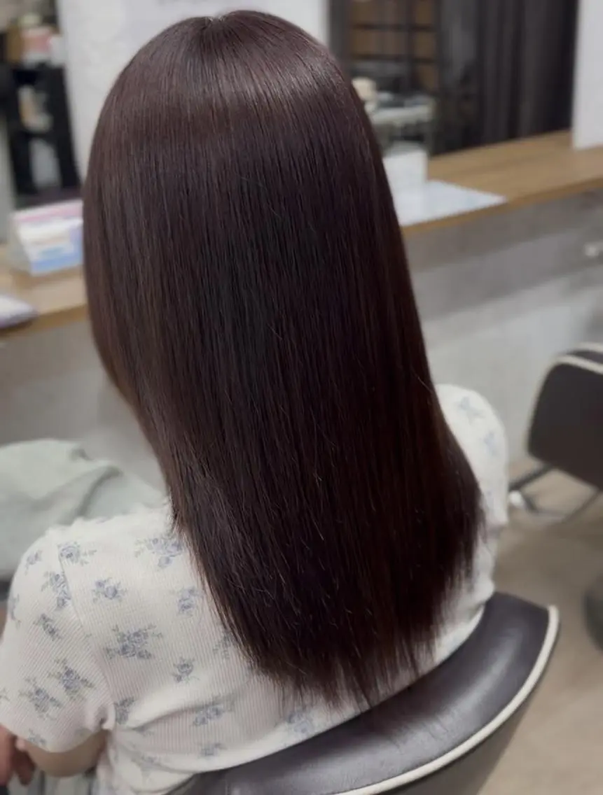セミロング カラー カット ヘアカラー トリートメント 髪質改善shoma mikiのヘアスタイル