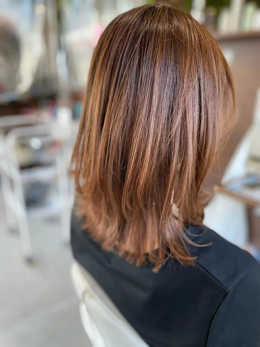 ミディアム カラー 伊丹Pilina 山田のヘアスタイル