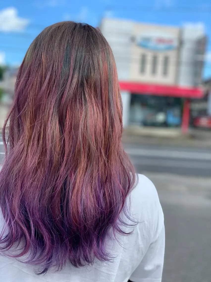 ロング メンズスタイル バレイヤージュ　齋藤のヘアスタイル