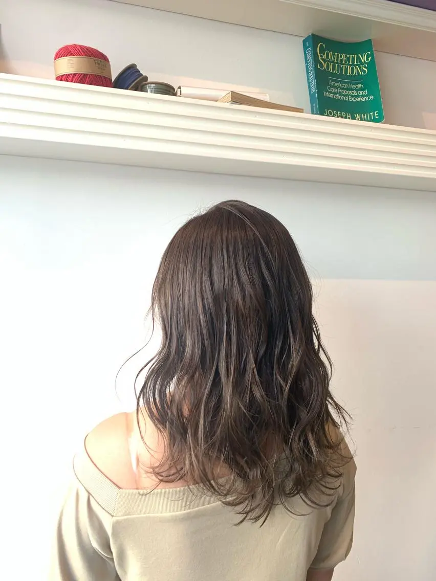 ミディアム カット ヘアカラー トリートメント ヘッドスパ ヘアセット 大宮/山口 竣也のヘアスタイル