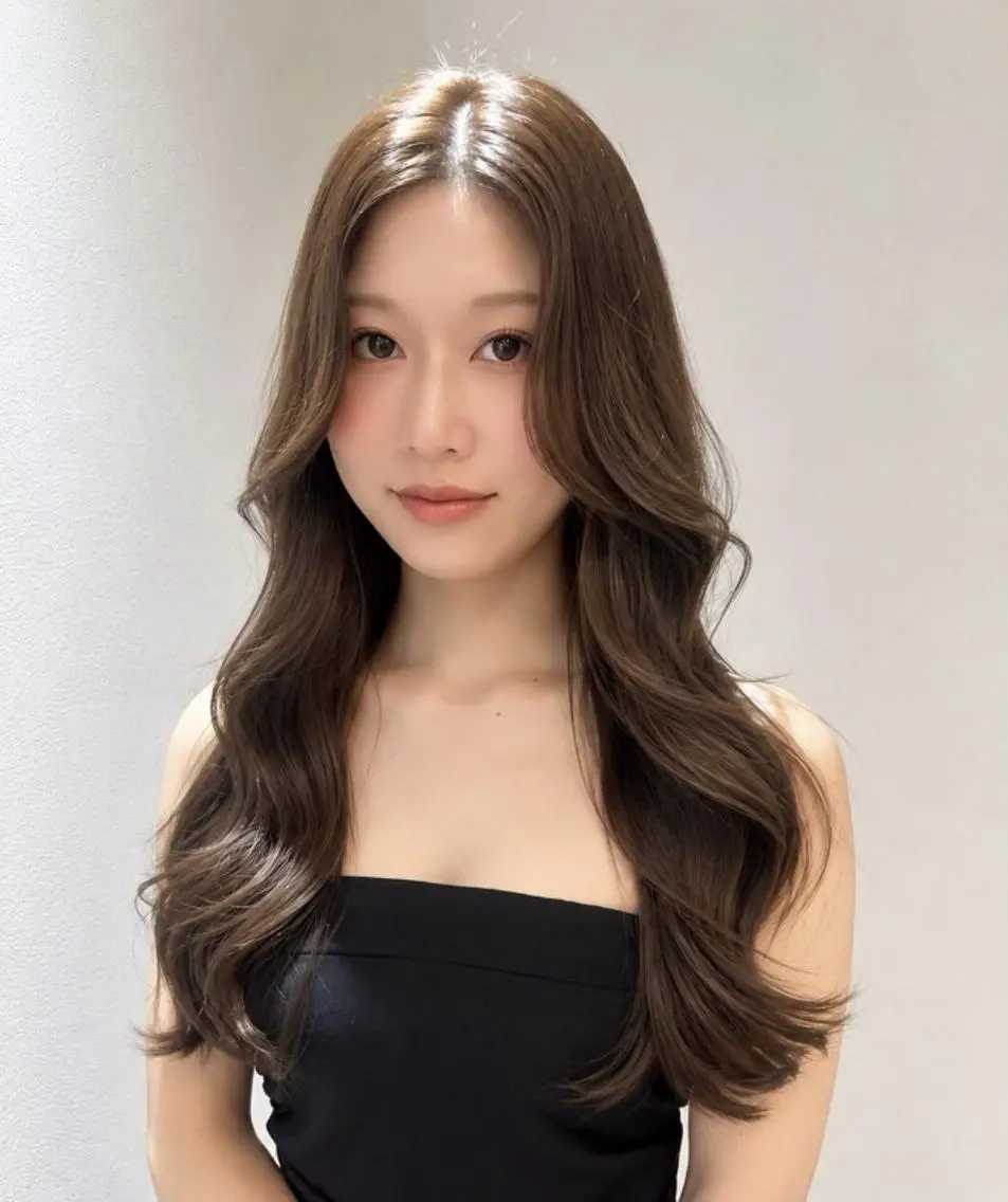 ロング カラー 中韓🇨🇳🇰🇷 トレンド&髪質改善のヘアスタイル