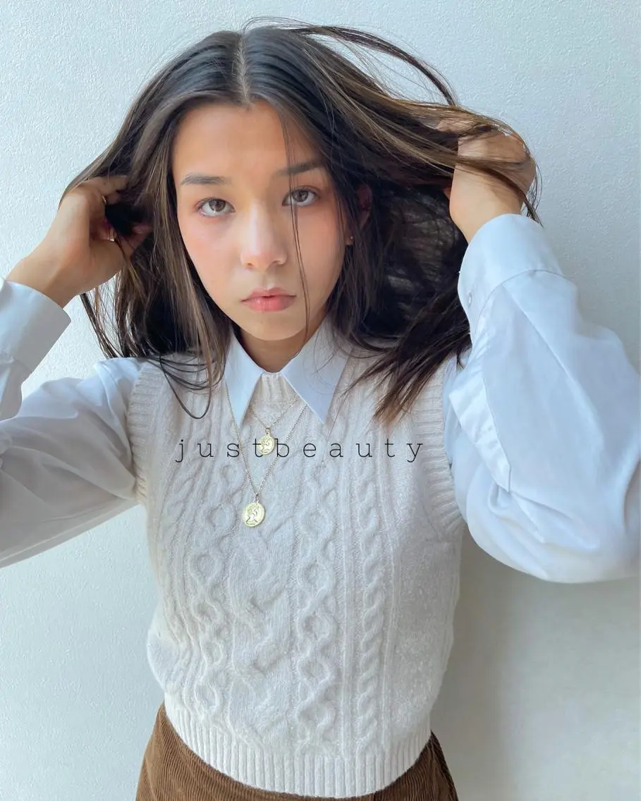ロング カット ヘアカラー トリートメント 髪質改善/ブリーチ 田代 龍我のヘアスタイル