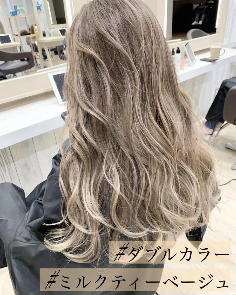 ロング カラー ヘアアレンジ ダブルカラー ヘアカラー TATSUYA アートディレクターのヘアスタイル