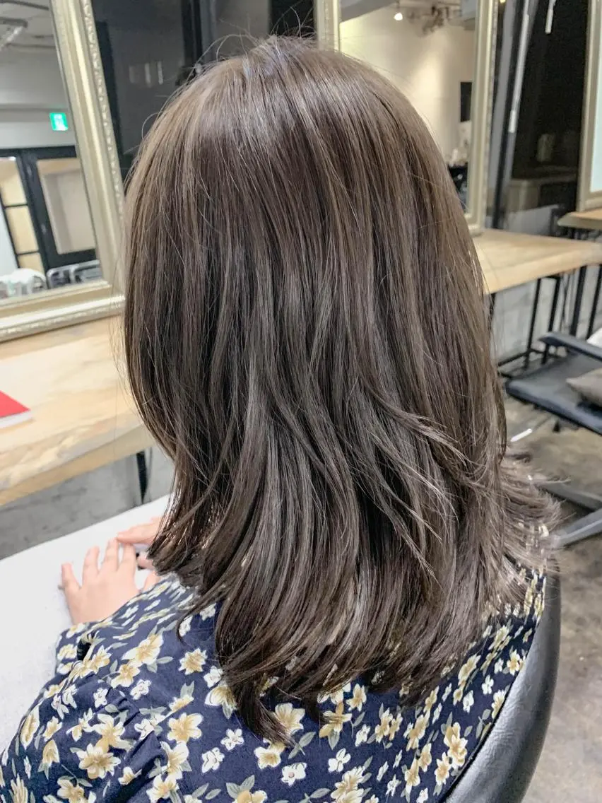 ミディアム カラー メンズパーマ メンズ特化ryoのヘアスタイル