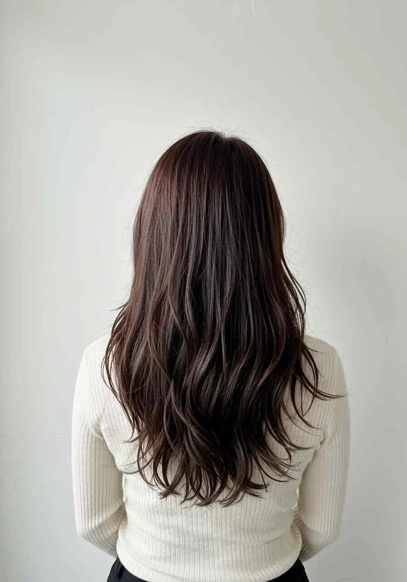 セミロング ヘアカラー 吉永 楓のヘアスタイル