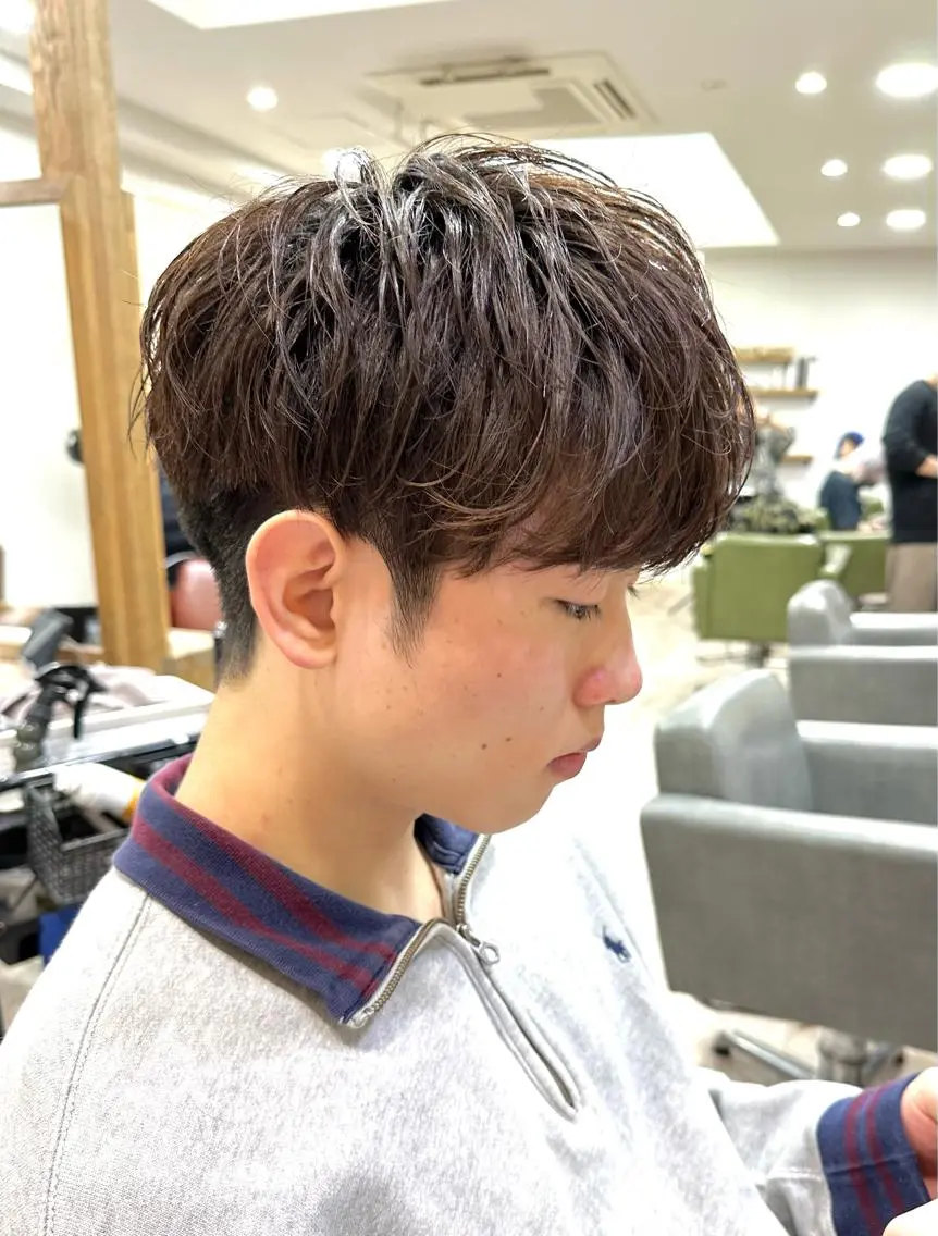 ショート メンズ マッシュ 黒須 蓮太のヘアスタイル