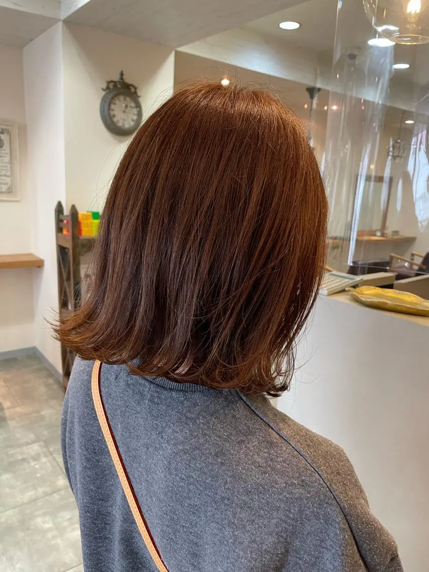 セミロング カラー カット ヘアカラー トリートメント 福田 ジュンキのヘアスタイル