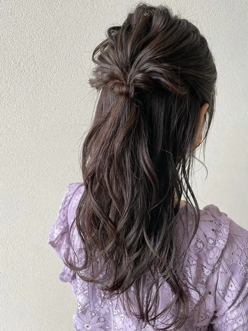 ロング ヘアアレンジ ヘアセット 沢田 瞳のヘアスタイル