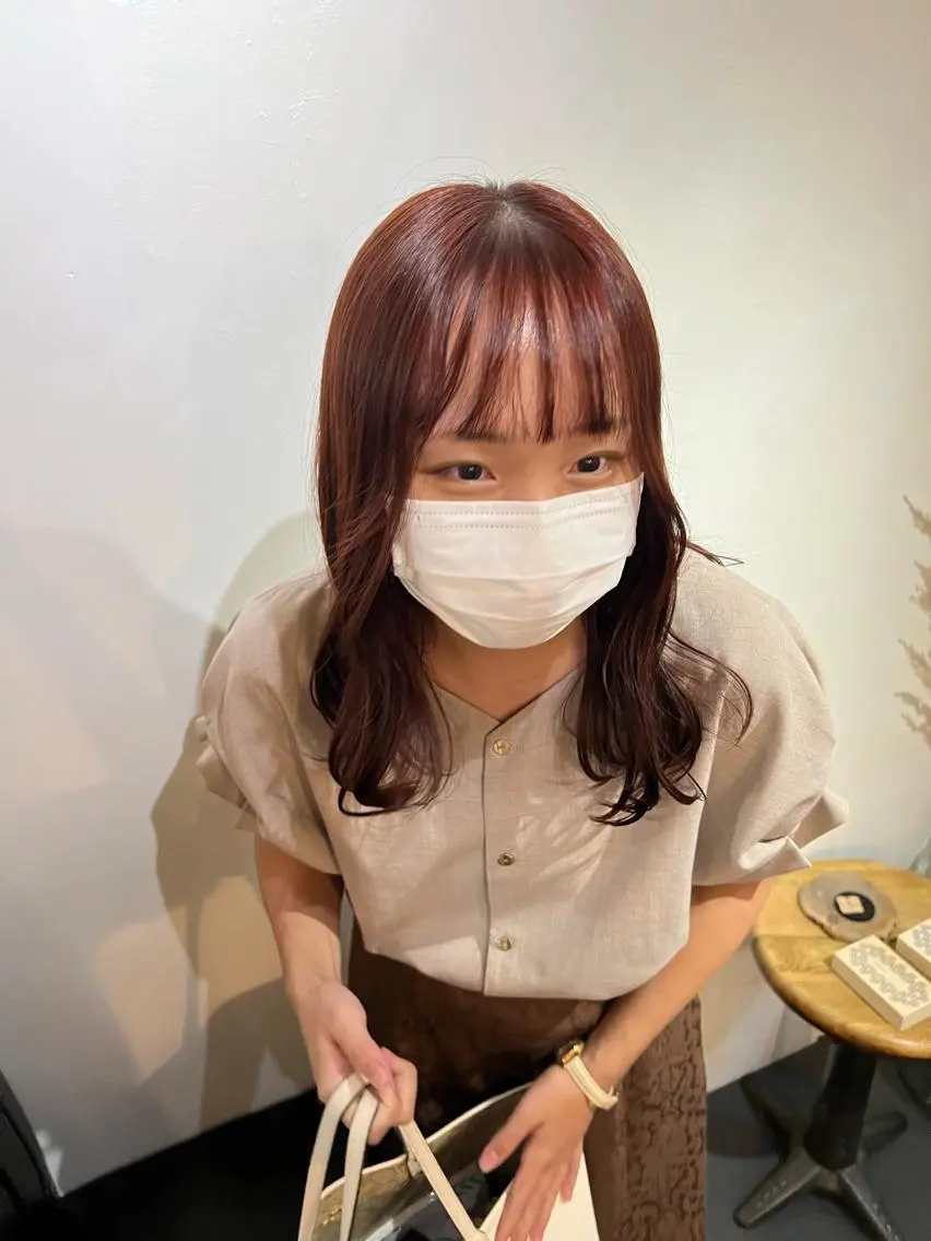 ミディアム カラー 三谷はるな /名古屋/本山のヘアスタイル